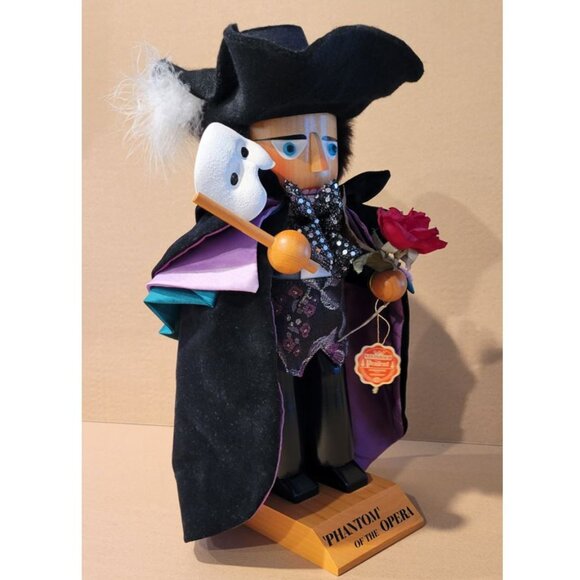 1990s Steinbach Original LARGE Handmade Nutcracker Phantom of the Opera, 17-inch - Picture 7 of 12